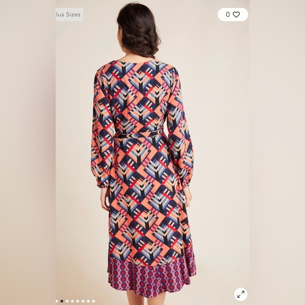 Anthropologie Geometric Multicolor Boho dress - Picture 2 of 11